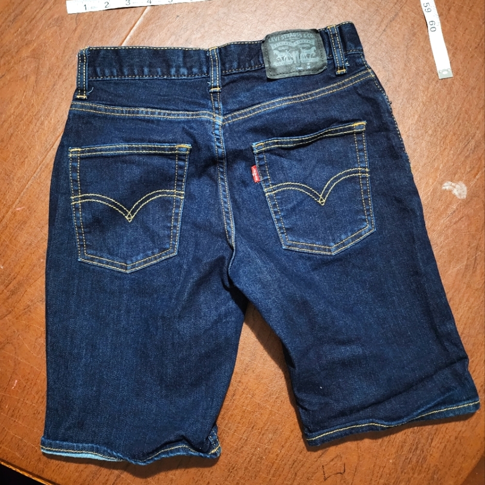 Levi's Dark Blue Denim Jeans Shorts - Picture 6 of 7